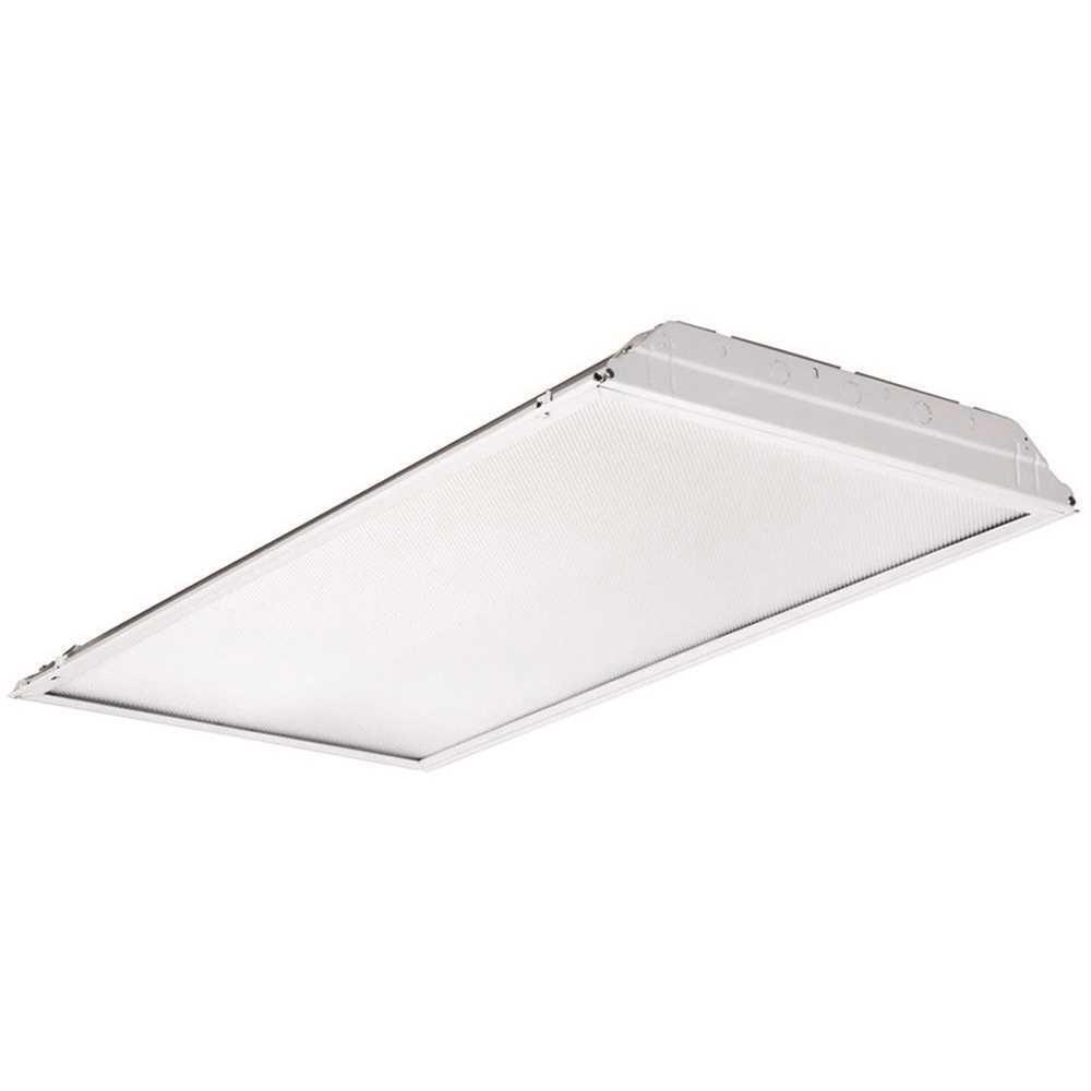 White 48-Inch LED Fluorescent Indoor/Outdoor Troffer Light