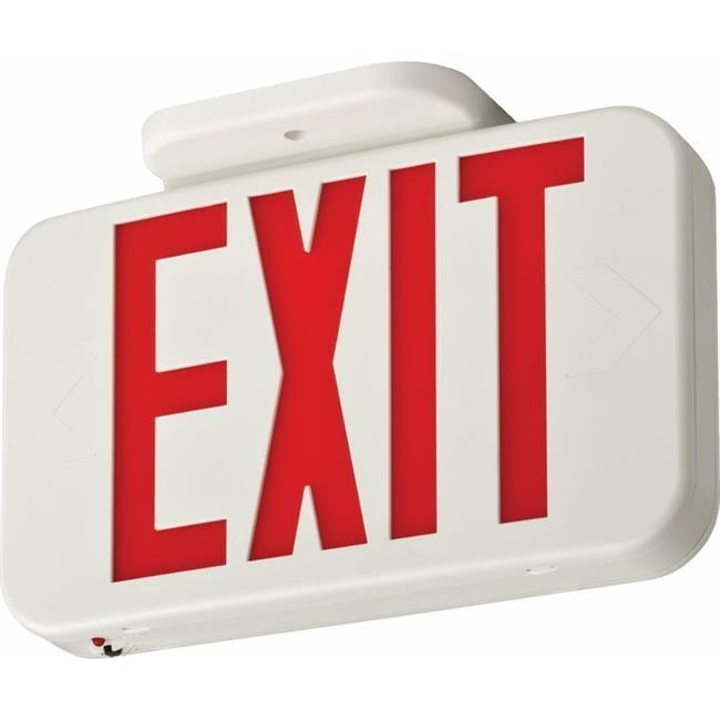 Lithonia Lighting 3009402 Contractor Select Switch with Hardwired LED Exit Sign, White, Red & Green