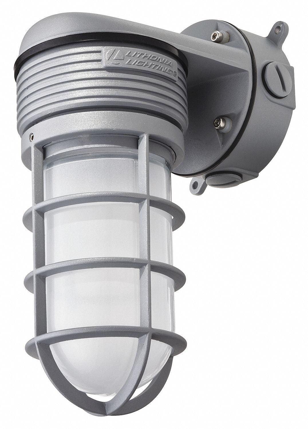 Gray Aluminum LED Outdoor Wall Lantern Sconce