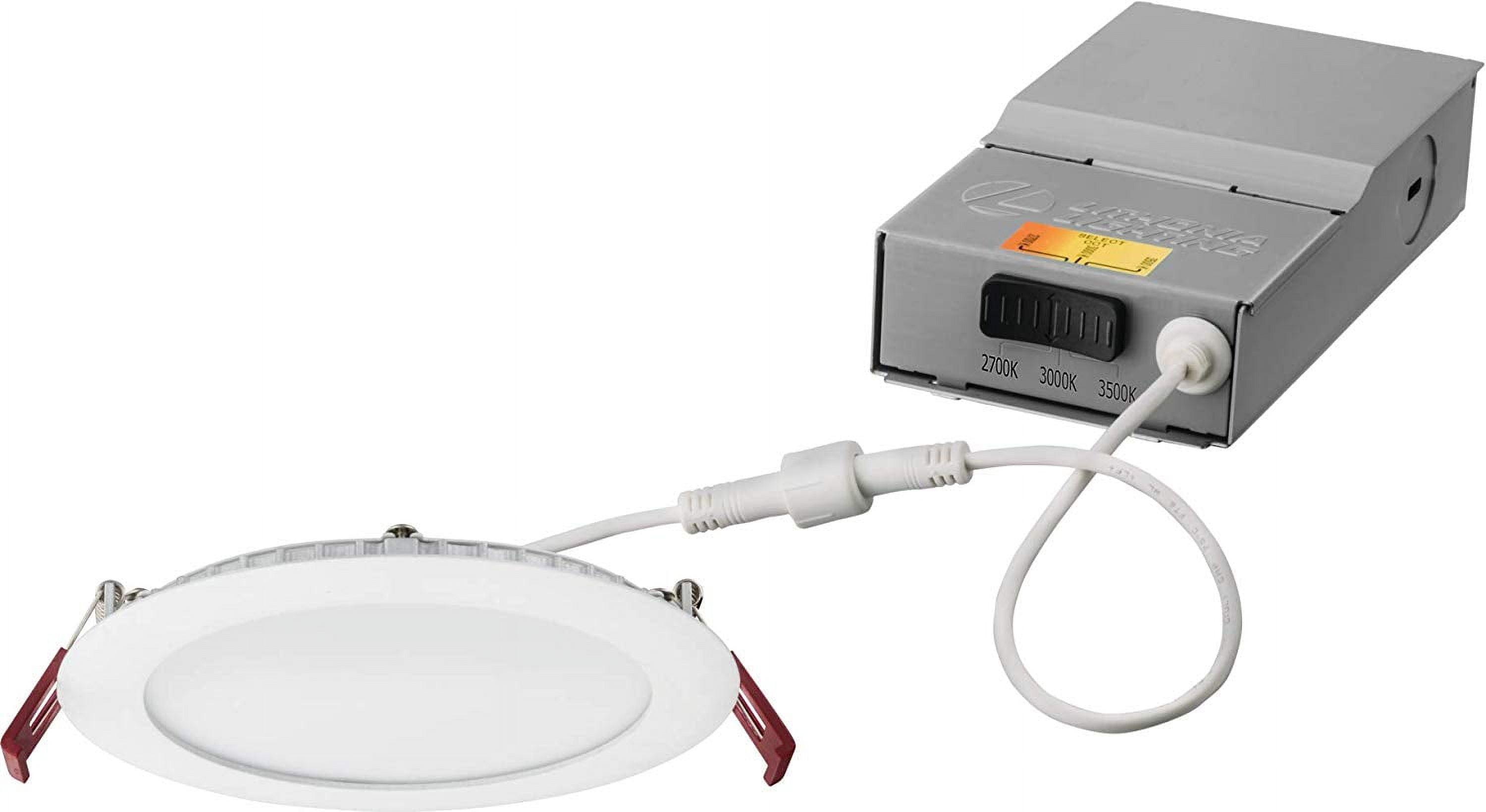 6-Inch White Aluminum LED Canless Recessed Lighting Kit