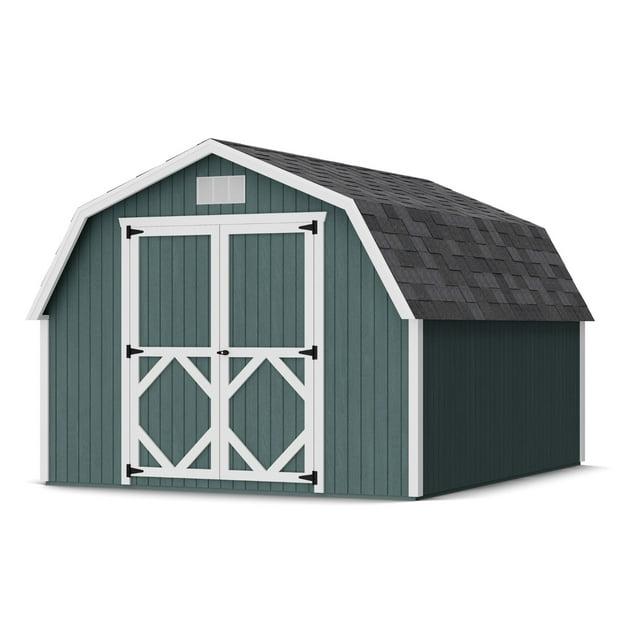 Little Cottage Co. Classic Gambrel Outdoor Wood Storage Barn with 4 ft. Sidewalls