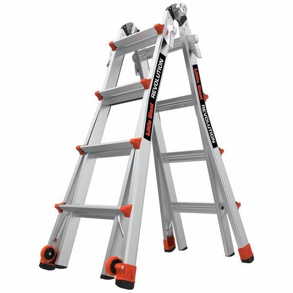 Revolution 2.0 Aluminum Multi-Position Ladder with Wheels