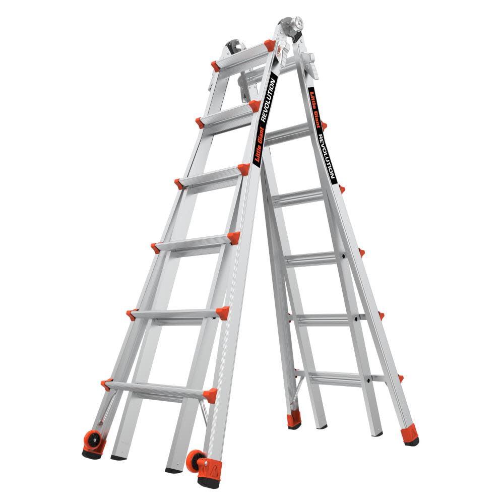 Revolution 2.0 Aluminum Extendable Ladder with Wheels, Model 26