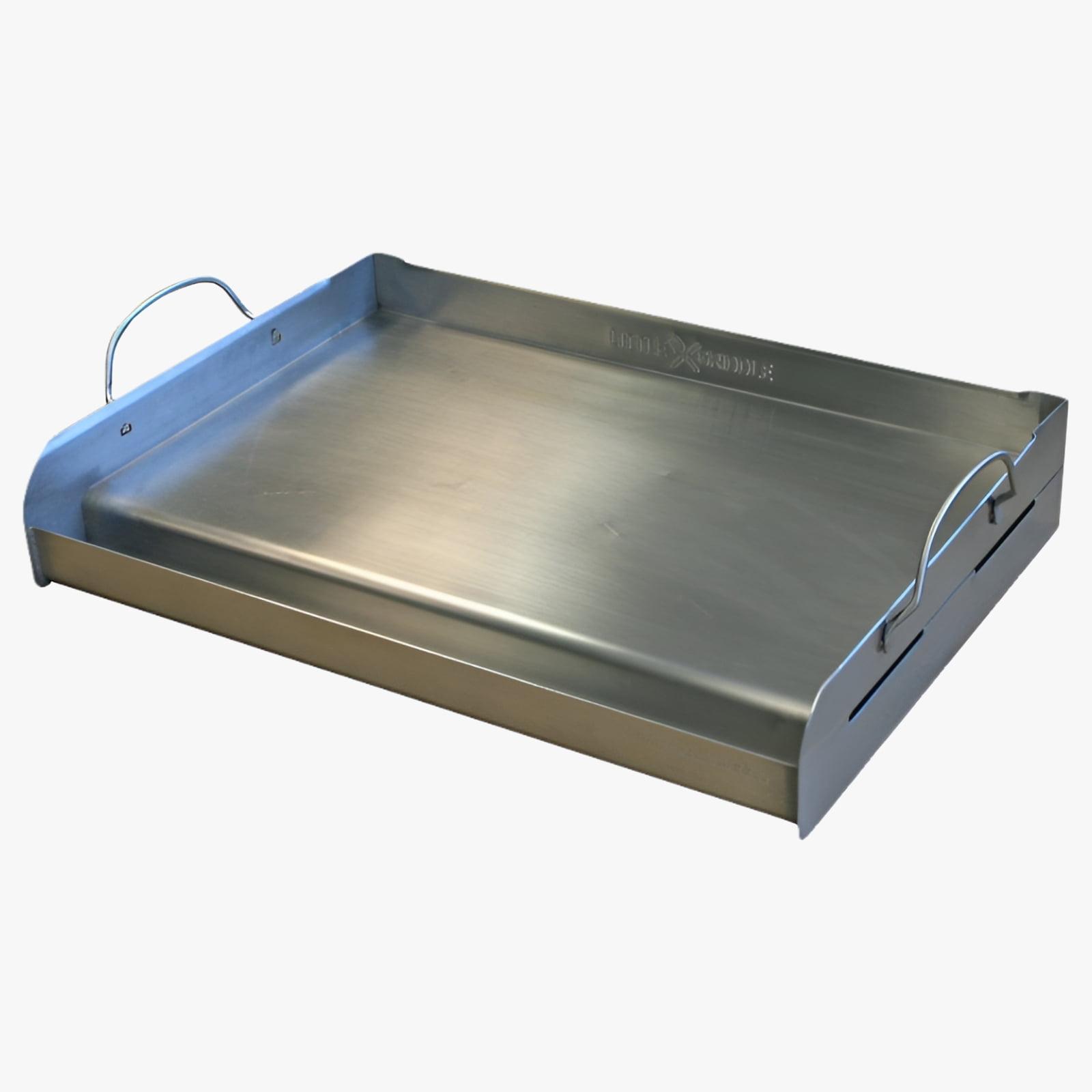 25" Stainless Steel Full-Size BBQ Griddle with Handles