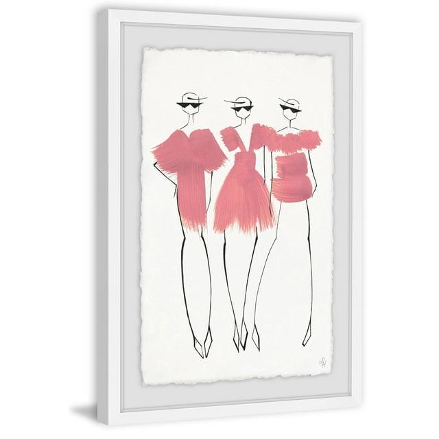 Little Pink Dress Framed Painting Print