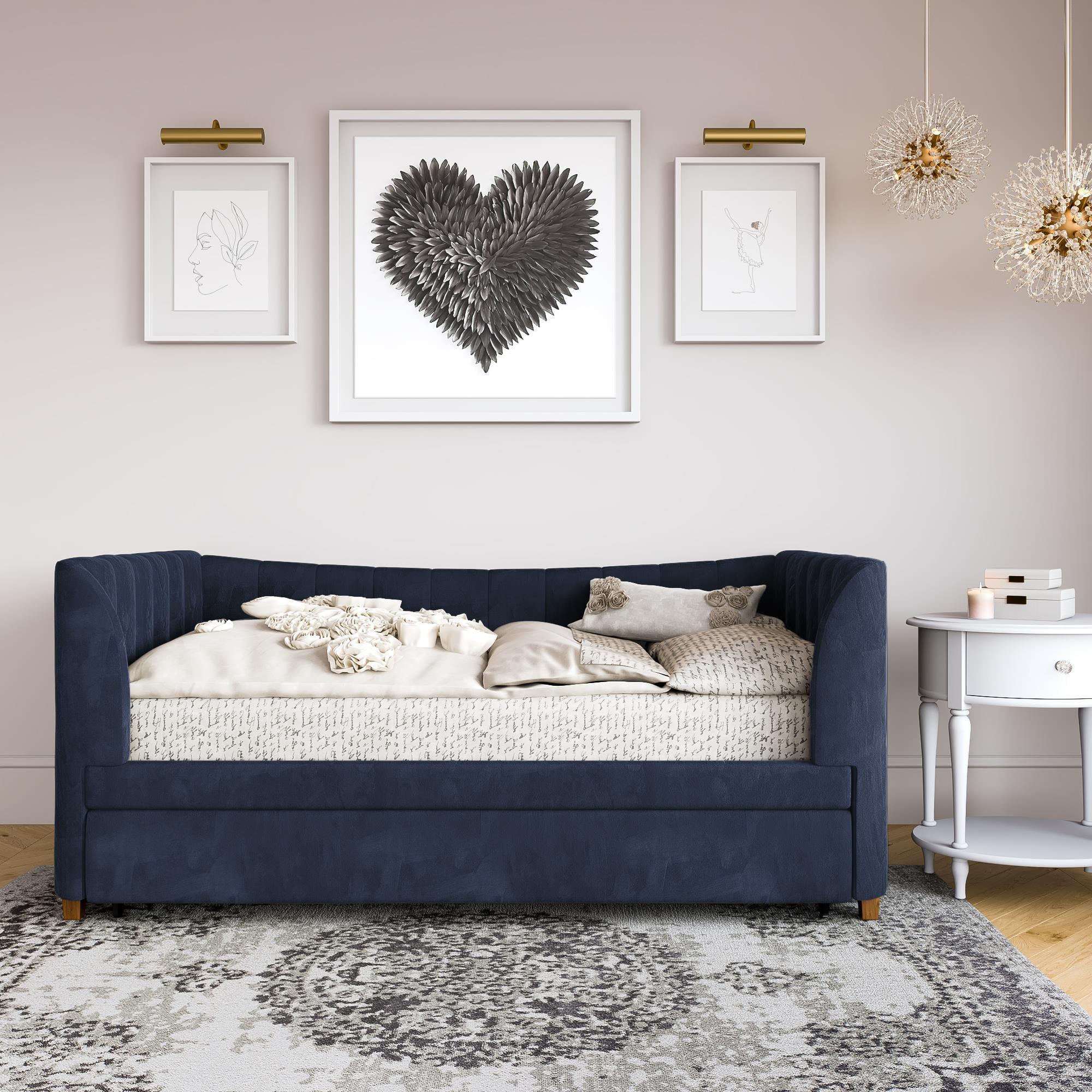 Valentina Twin Upholstered Daybed with Trundle