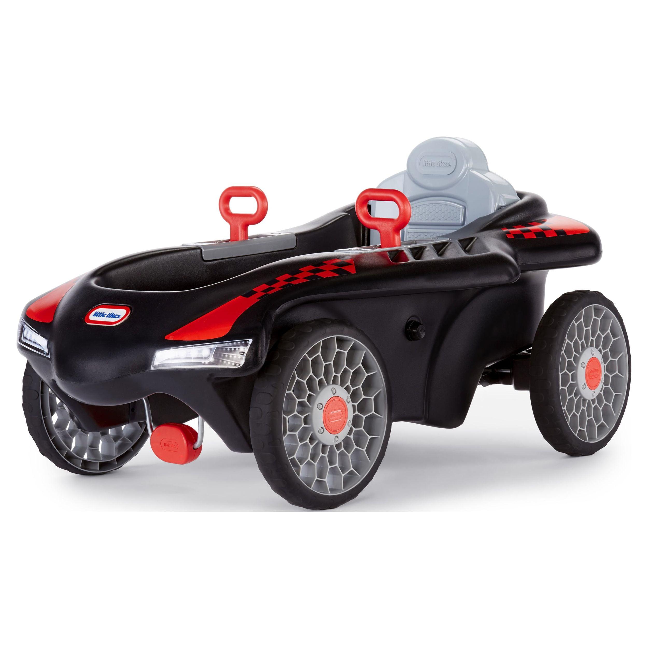 Little Tikes Black and Red Pedal Car Racer with Rear Wheel Steering