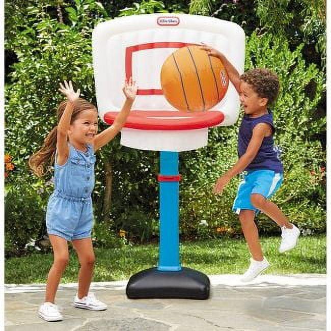 Adjustable Multicolor Outdoor Basketball Set for Kids