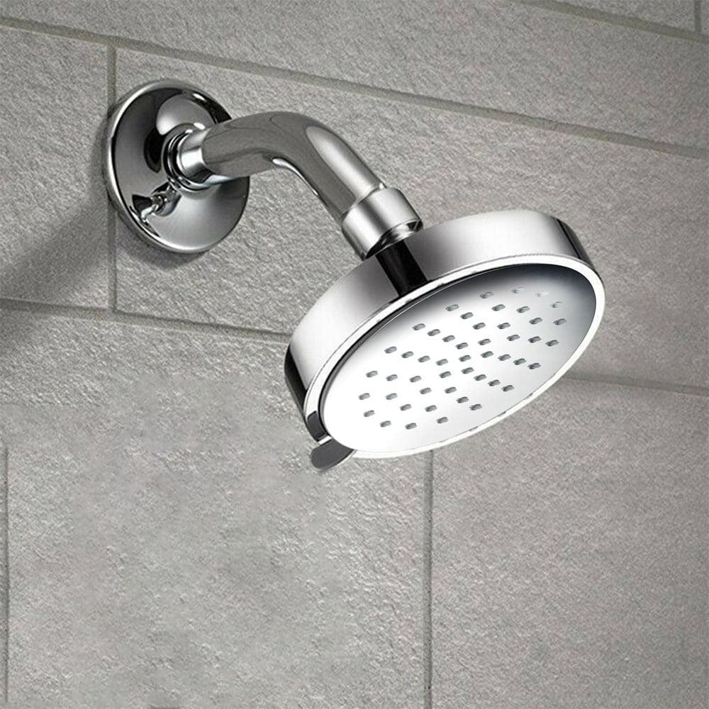 Chrome Rain Wall Mounted Shower Head with Brass Waterway