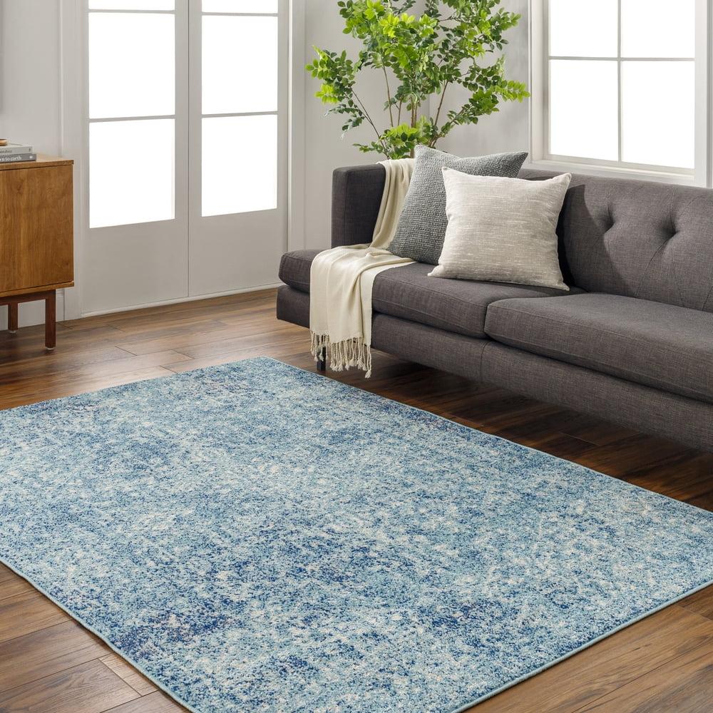 3'11"x5'7" Worsham Traditional Rug Teal - Artistic Weavers: Medium Pile, Stain & Fade-Resistant, Indoor Use