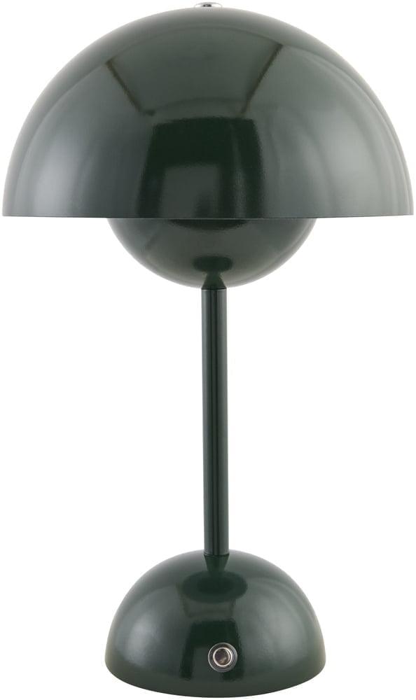Livabliss Mayotte Portable Table Lamp, 12-inch, Dark Green
