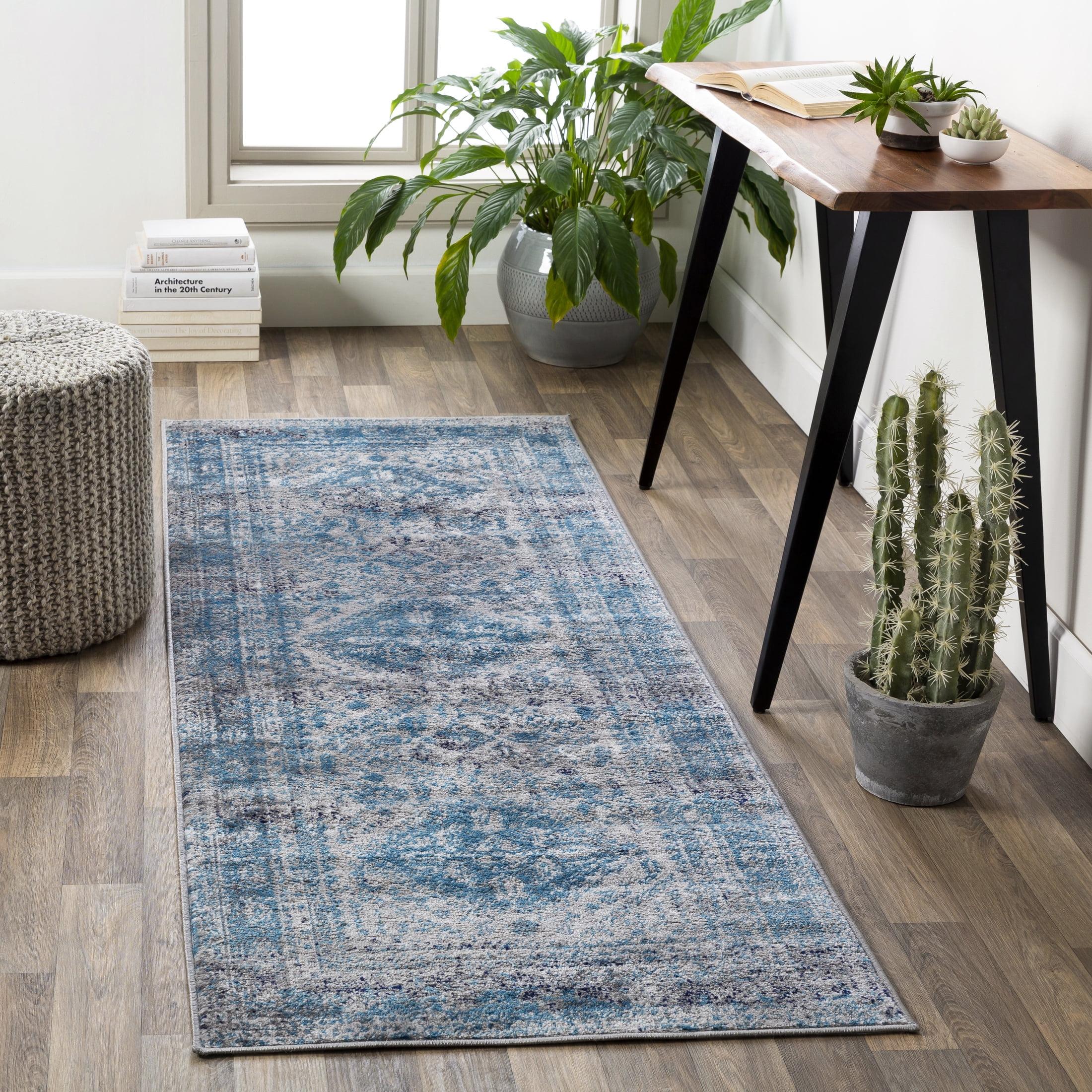 Livabliss 2'7"x7'3" Melissa Traditional Rugs Gray: Stain & Fade-Resistant Runner, Medium Pile, Indoor Use
