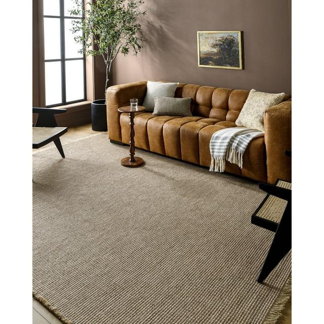 Hauteloom Rectangle Area Rug Light Brown