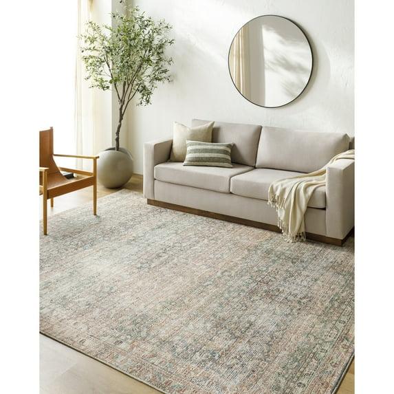 Becki Owens x Livabliss Marlene Vintage Sage/Brown Area Rug