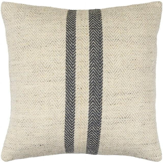 Becki Owens x Livabliss Becki Owens x Livabliss Brett Striped Wool Blend Reversible Throw Pillow
