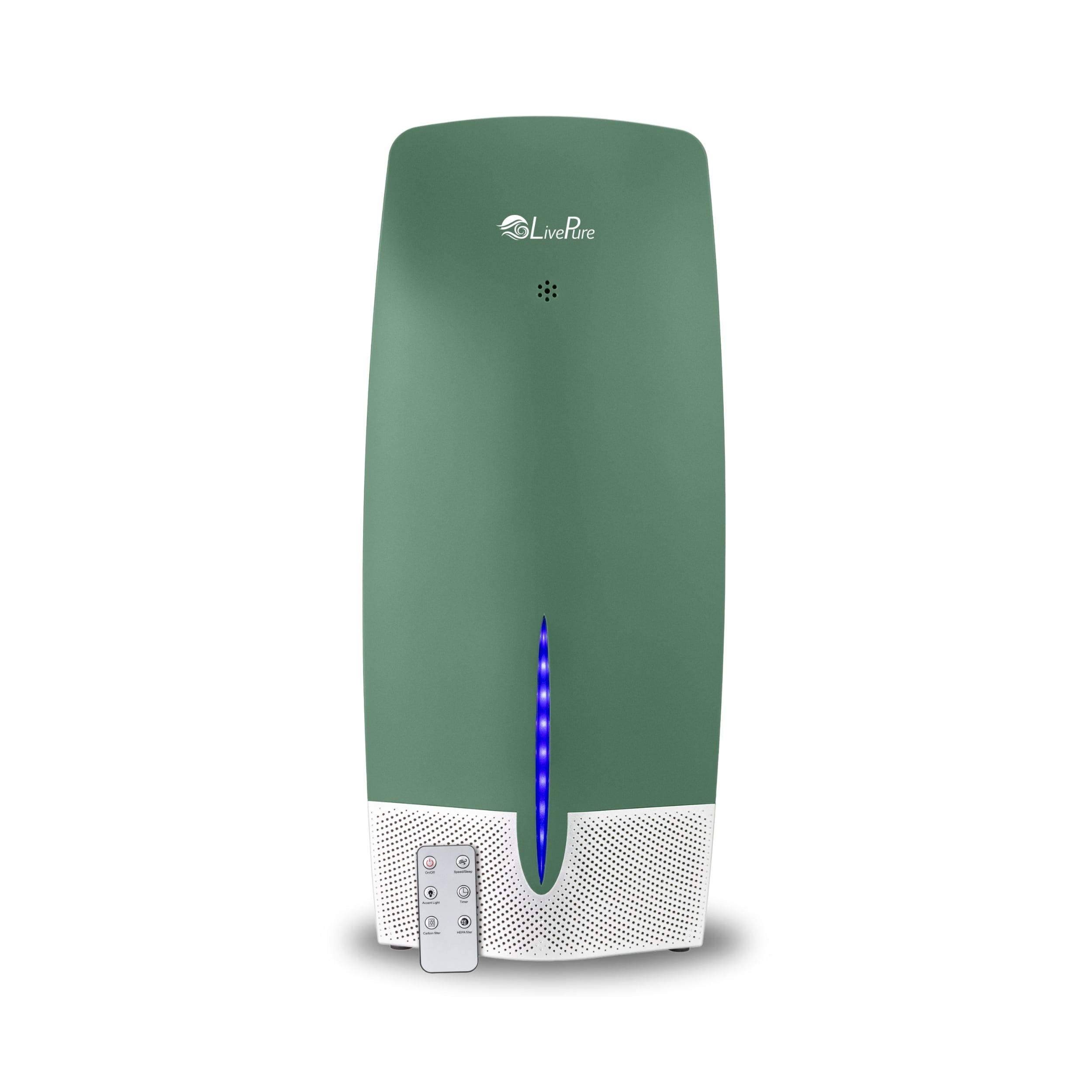 LivePure True HEPA Air Purifier w/Granular Carbon Insert, LP470THP-OVG, Olive Green