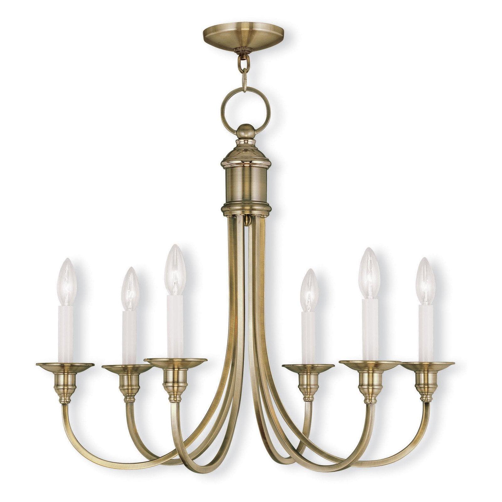 Livex Lighting Cranford 6 - Light Chandelier in  Antique Brass