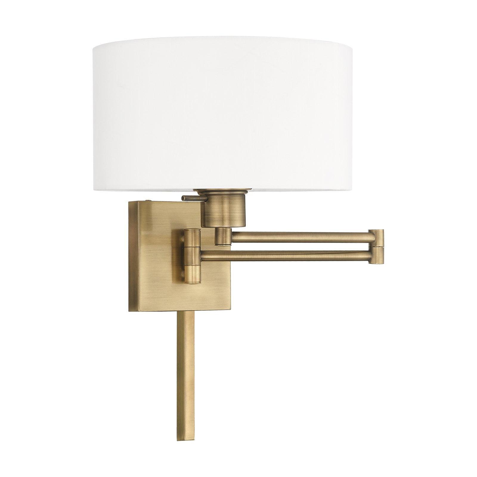 Livex Lighting 1 - Light Wall Light in  Antique Brass