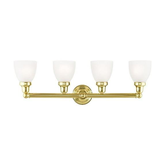 Livex Lighting Classic 4 - Light Vanity in  Polished Brass