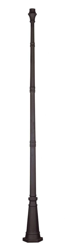 Elegant Bronze Cast Aluminum Outdoor Fluted Lamp Post 114.5"