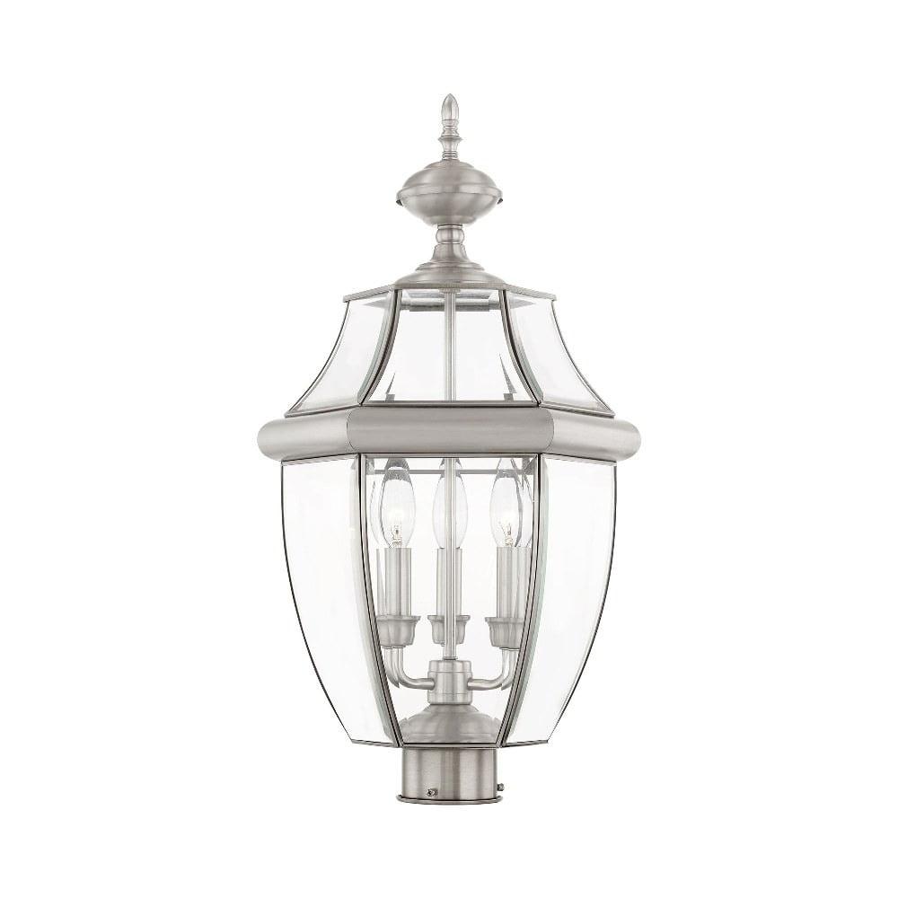 Livex Lighting Monterey 3 - Light Lantern in  Brushed Nickel
