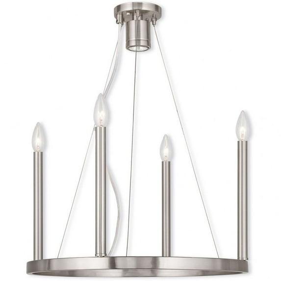 Livex Lighting Alpine 4 - Light Chandelier in Bronze