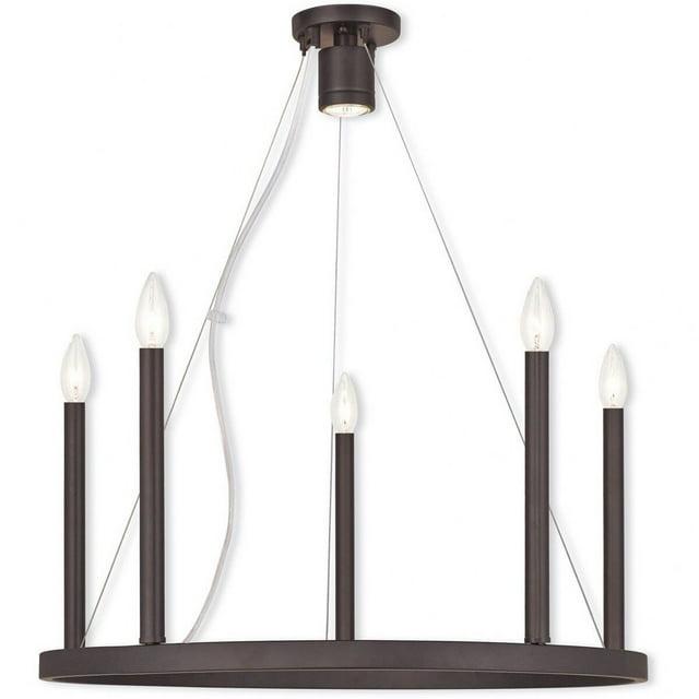 Livex Lighting Alpine 4 - Light Chandelier in  Brushed Nickel
