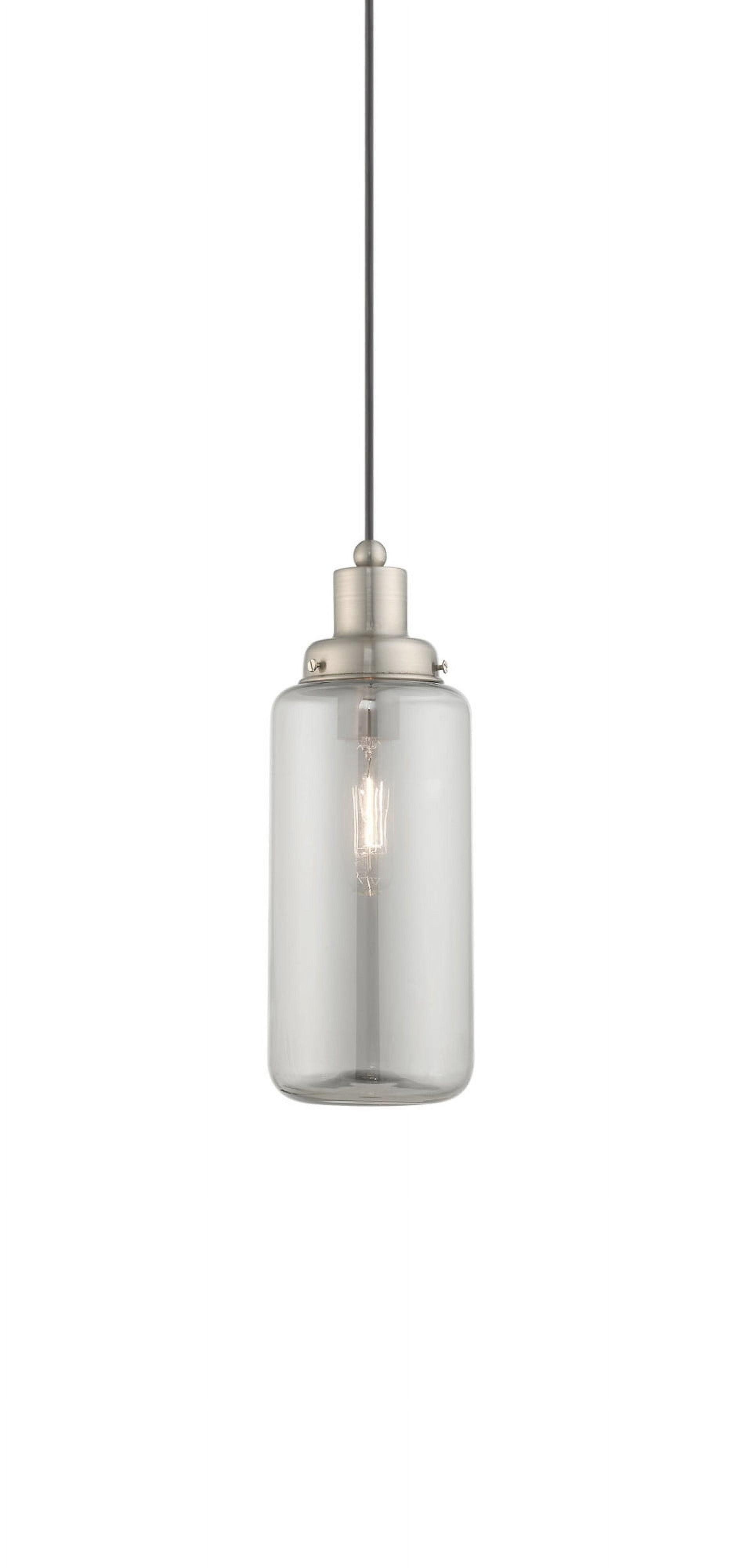 Livex Lighting Art Glass 1 - Light Pendant in  Brushed Nickel