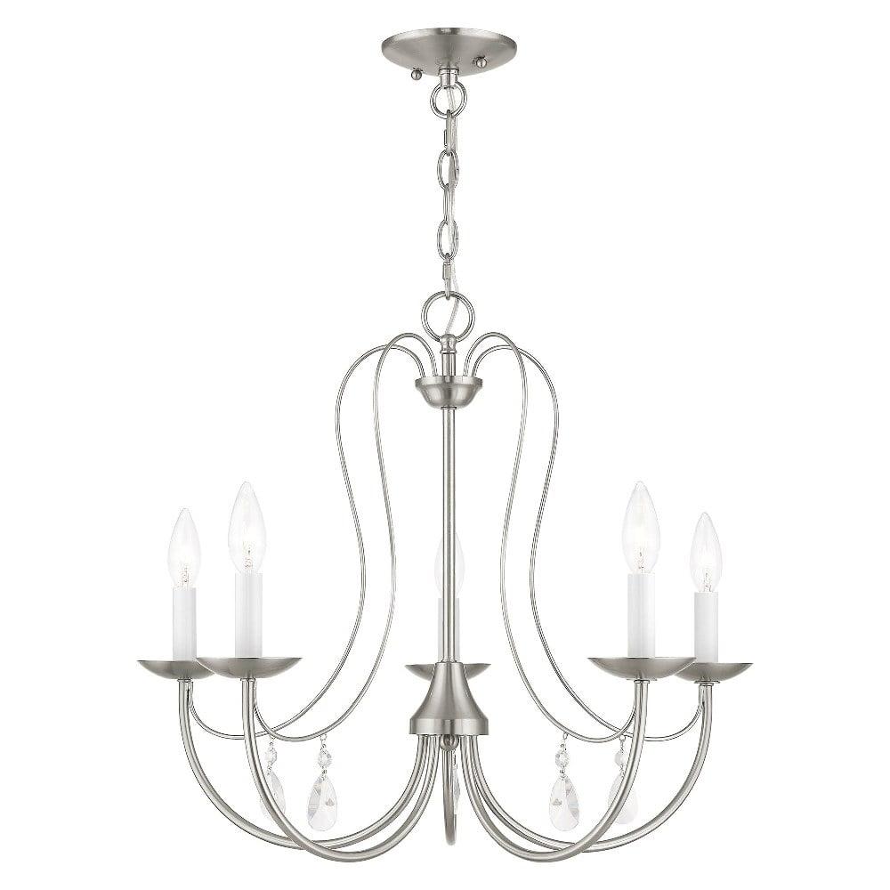 Livex Lighting Mirabella 5 - Light Chandelier in  Brushed Nickel