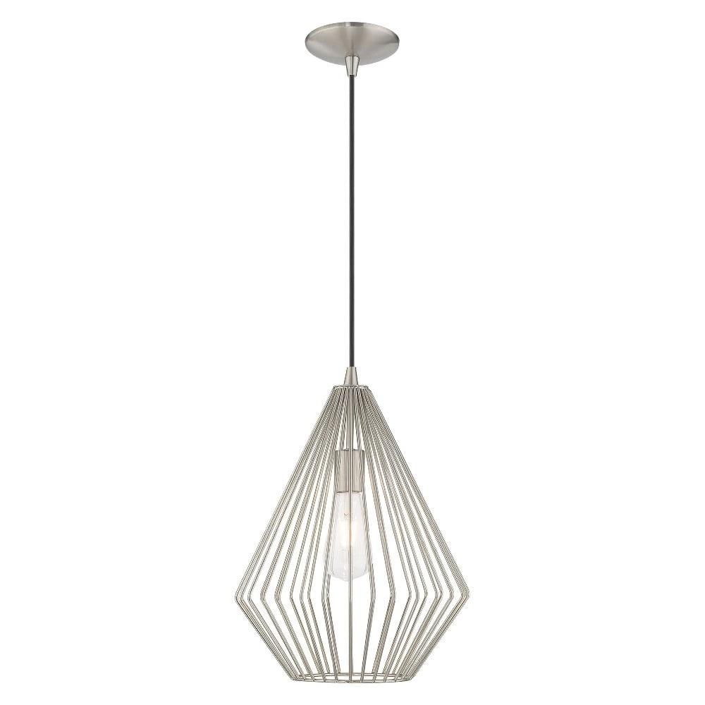 Livex Lighting Linz 1 - Light Pendant in  Brushed Nickel