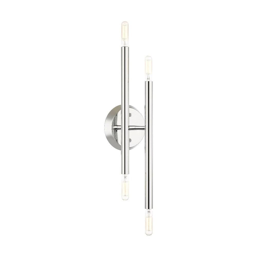 Polished Chrome 17" 4-Light Modern Wall Sconce