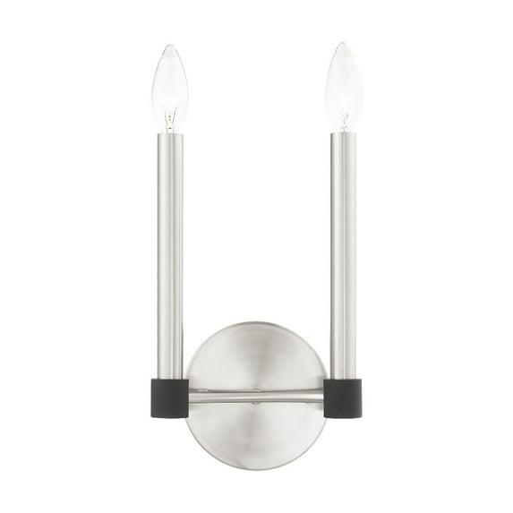 Livex Lighting Karlstad 2 - Light Wall Light in Brushed Nickel