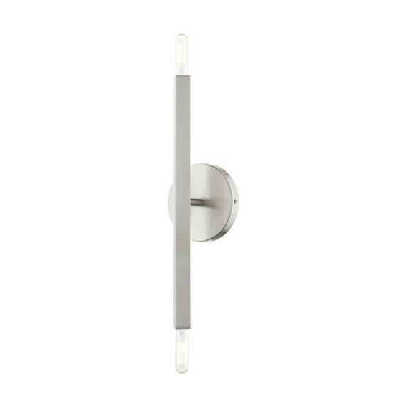 Livex Lighting Moco 2 - Light Wall Light in  Brushed Nickel