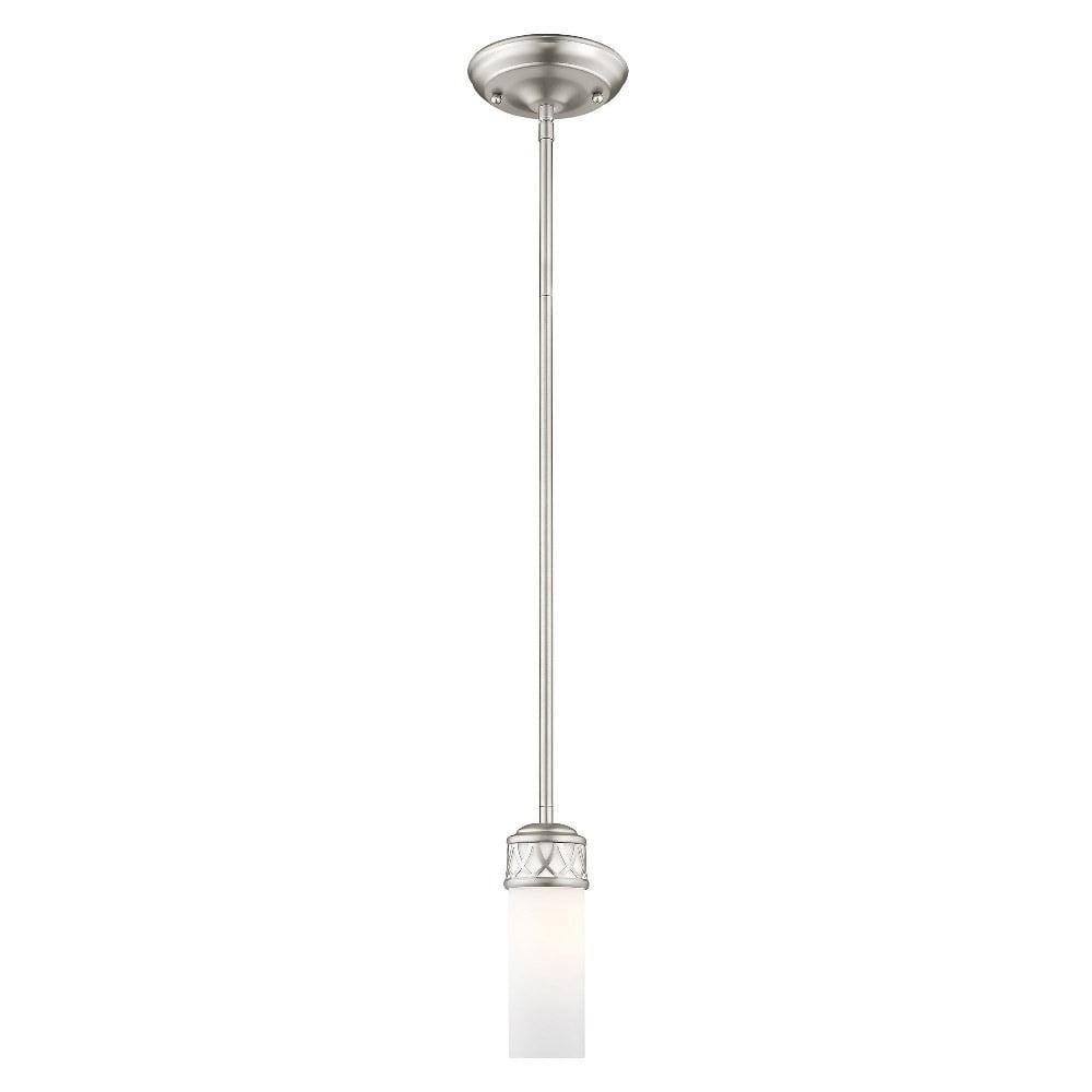 Livex Lighting Westfield 1 - Light Pendant in  Brushed Nickel
