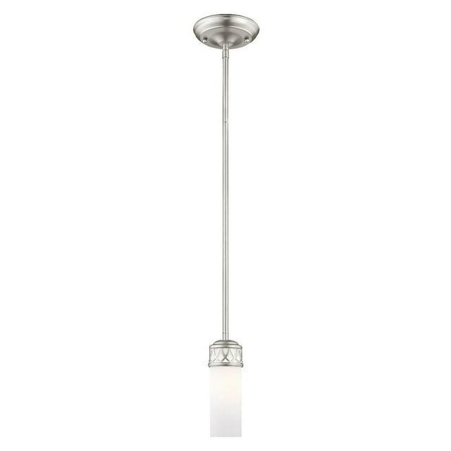Livex Lighting Westfield 1 - Light Pendant in  Brushed Nickel