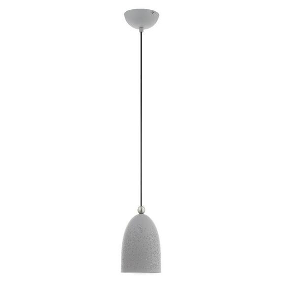 Livex Lighting Arlington 1 - Light Pendant in Nordic Gray