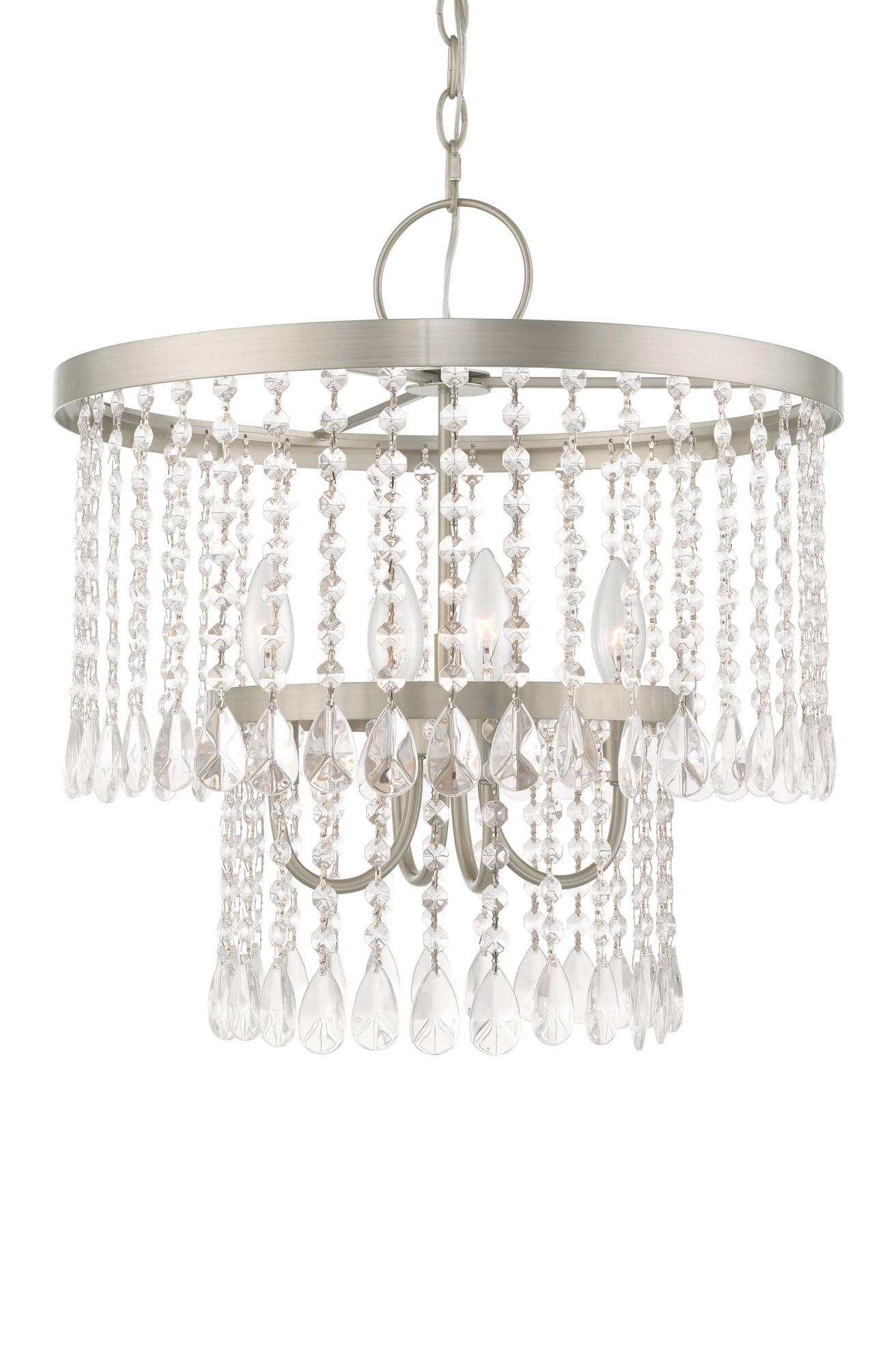 Livex Lighting Elizabeth 4 - Light Chandelier in  Brushed Nickel