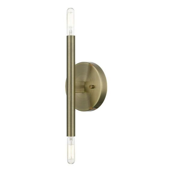 Livex Lighting Copenhagen 2 - Light Wall Light in  Antique Brass