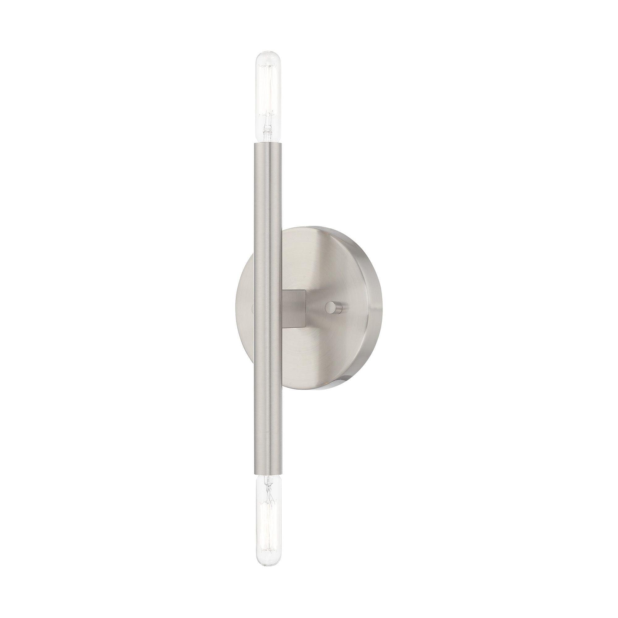 Livex Lighting Copenhagen 2 - Light Wall Light in  Brushed Nickel