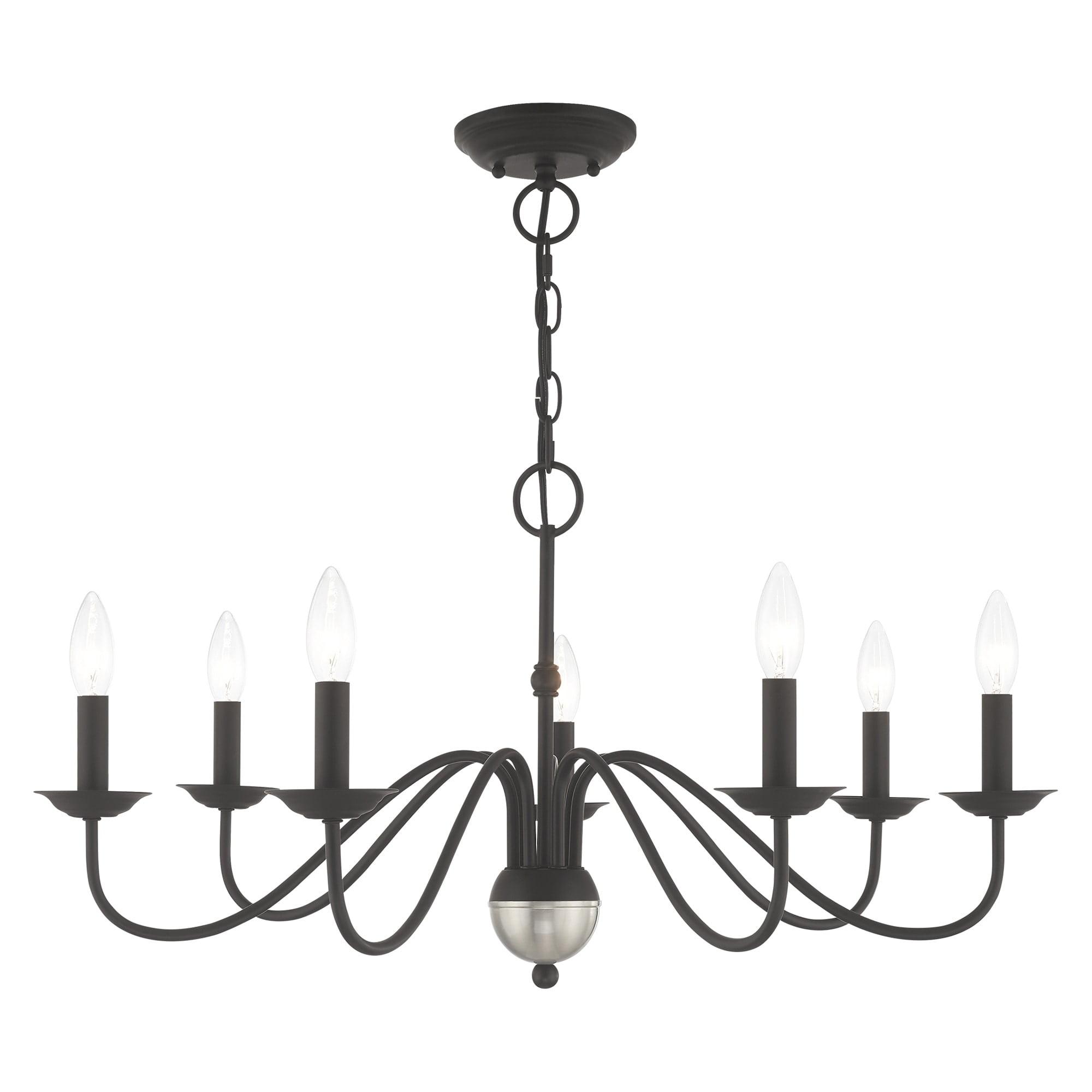 Livex Lighting Windsor 7 - Light Chandelier in  Black