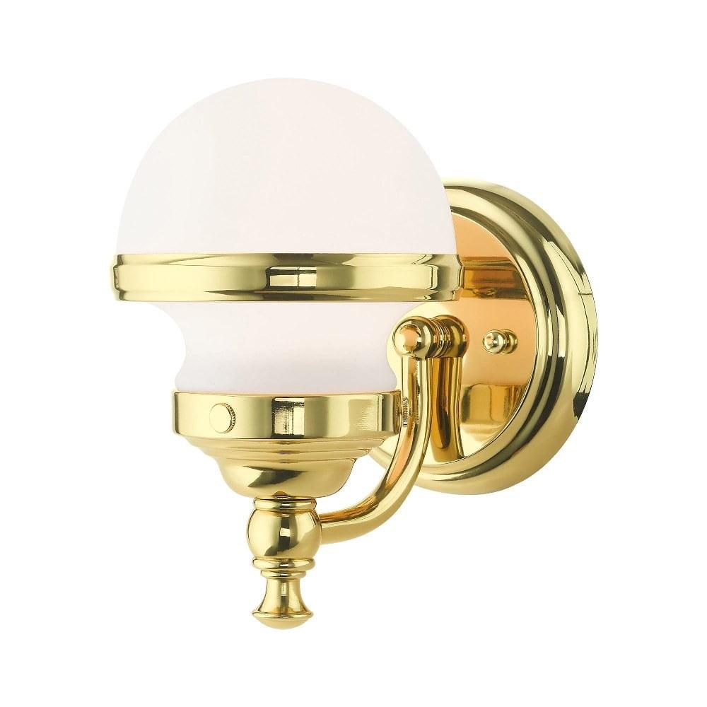 Livex Lighting Oldwick 1 - Light Wall Light in  Polished Brass