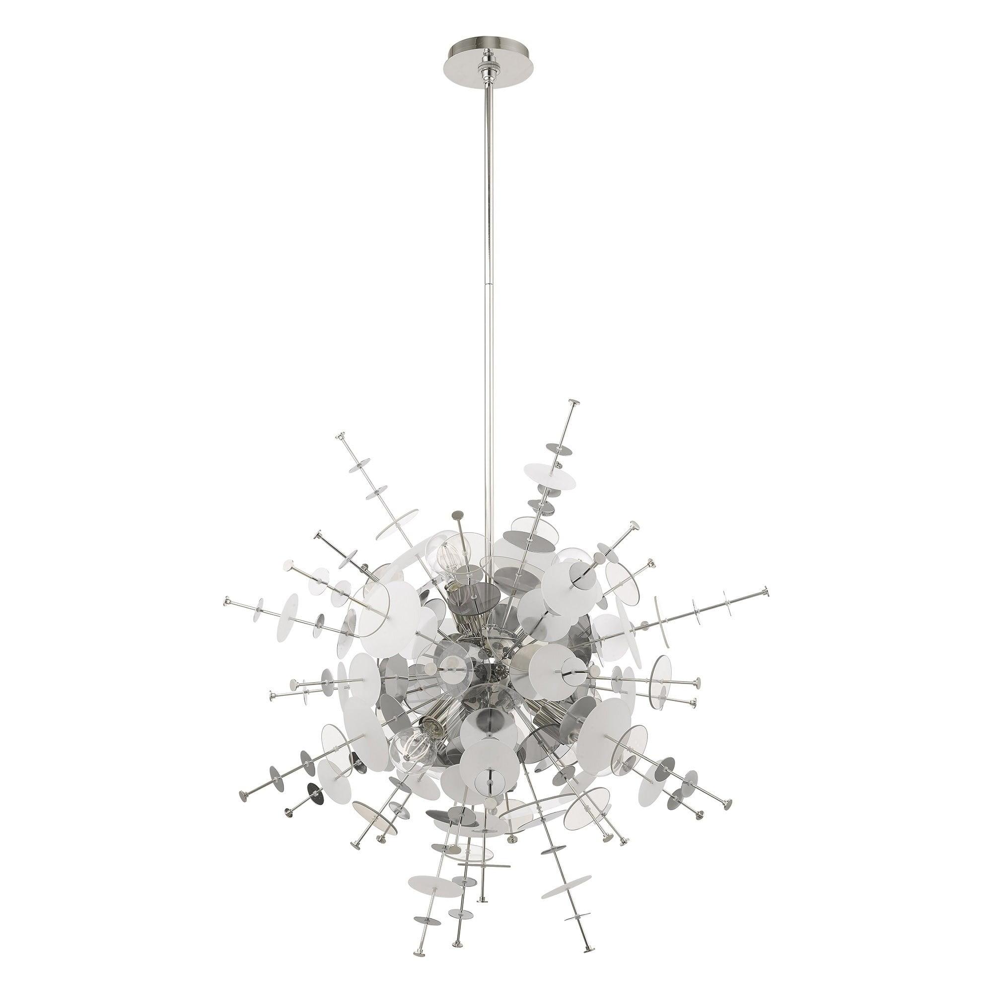 Livex Lighting Circulo 6 - Light Chandelier in  Polished Chrome