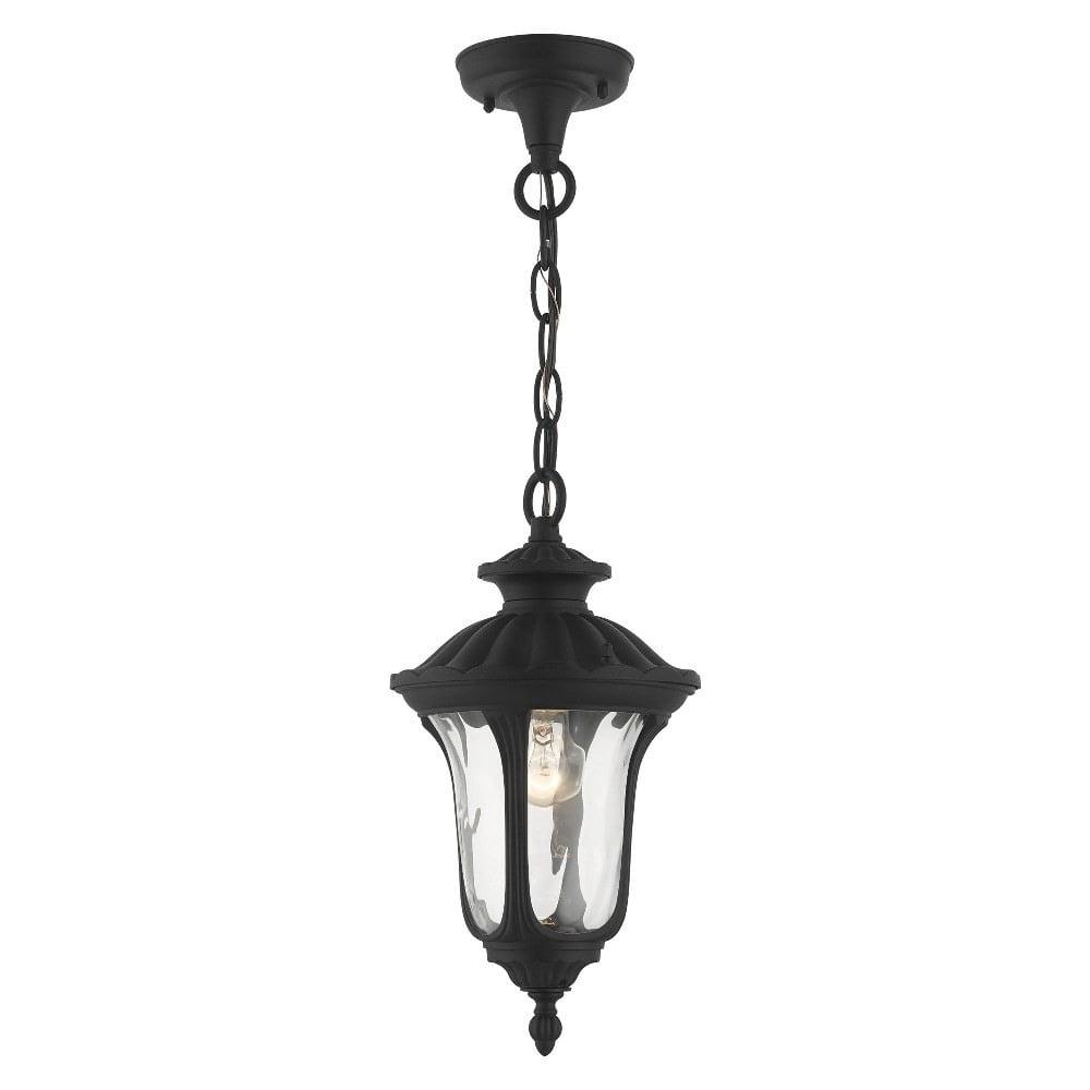 Livex Lighting Oxford 1 - Light Pendant in  Textured Black