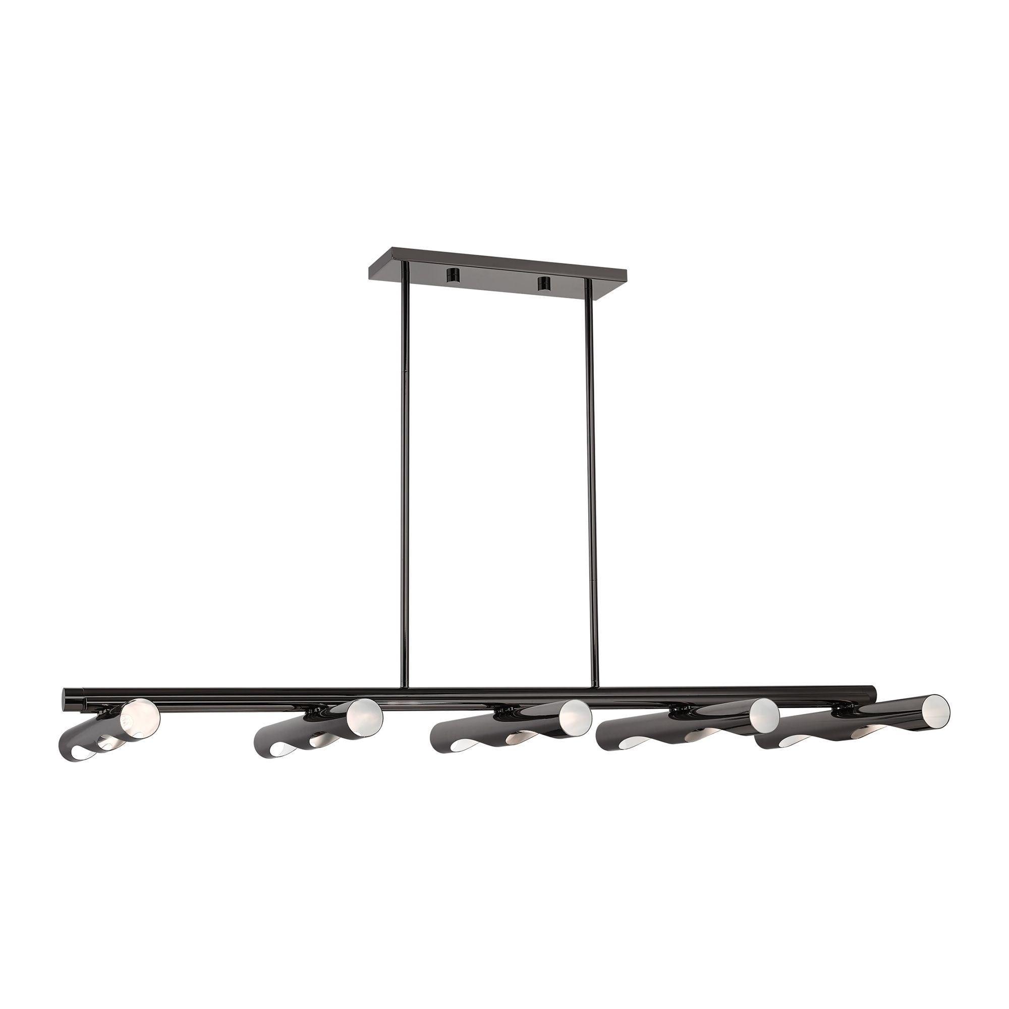 Livex Lighting Acra 10 - Light Chandelier in  Black Chrome