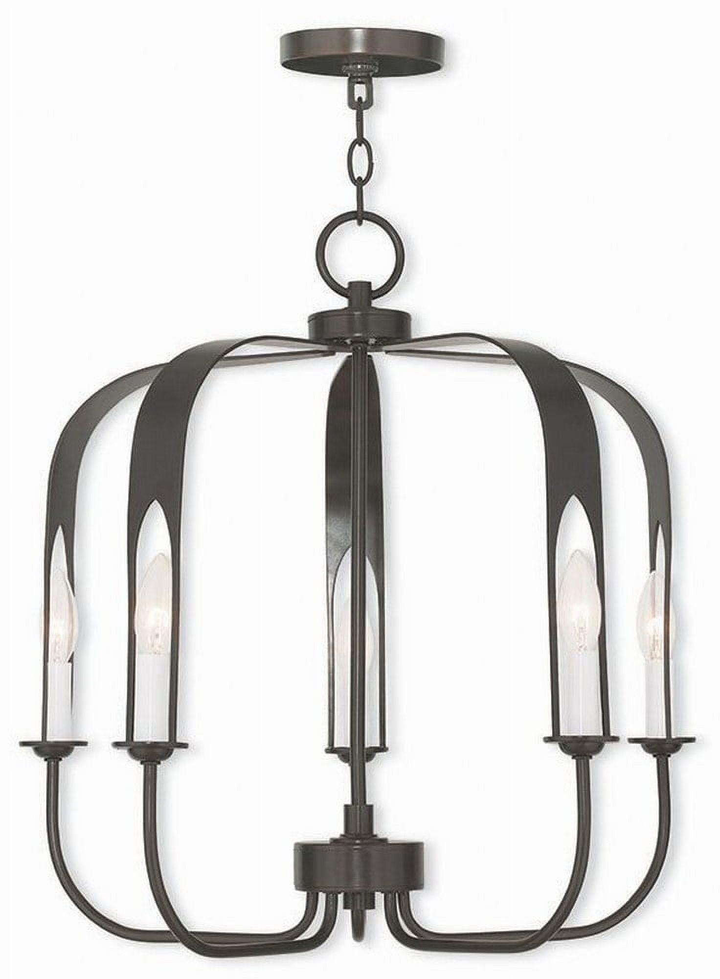 Livex Lighting - Addison - 5 Light Chandelier In Contemporary Style-21.25 Inches