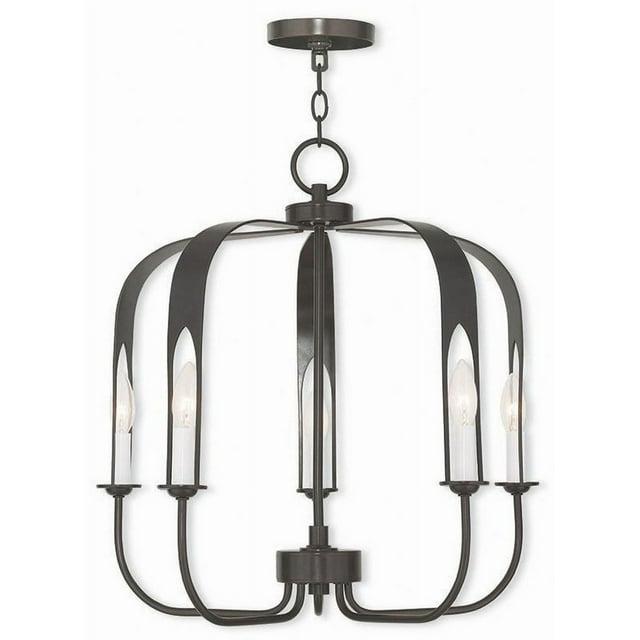 Livex Lighting - Addison - 5 Light Chandelier In Contemporary Style-21.25 Inches
