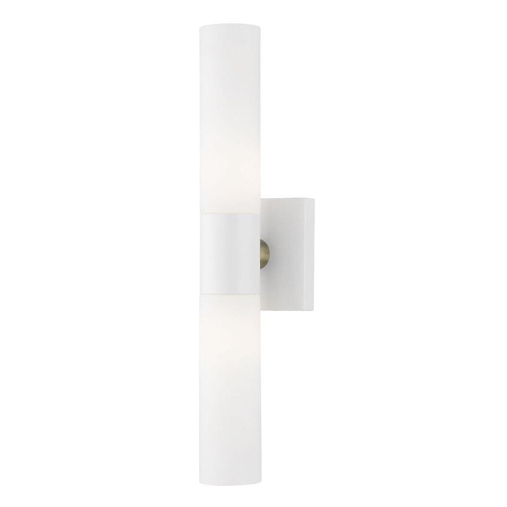 Livex Lighting Textured White ADA 2-Light Vanity Sconce