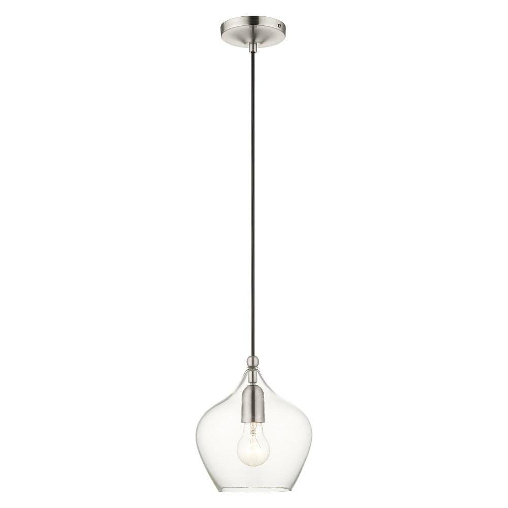 Livex Lighting Pendants 1 - Light Pendant in  Brushed Nickel