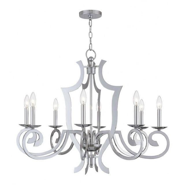 Livex Lighting Aldrich 8 - Light Chandelier in  Polished Chrome