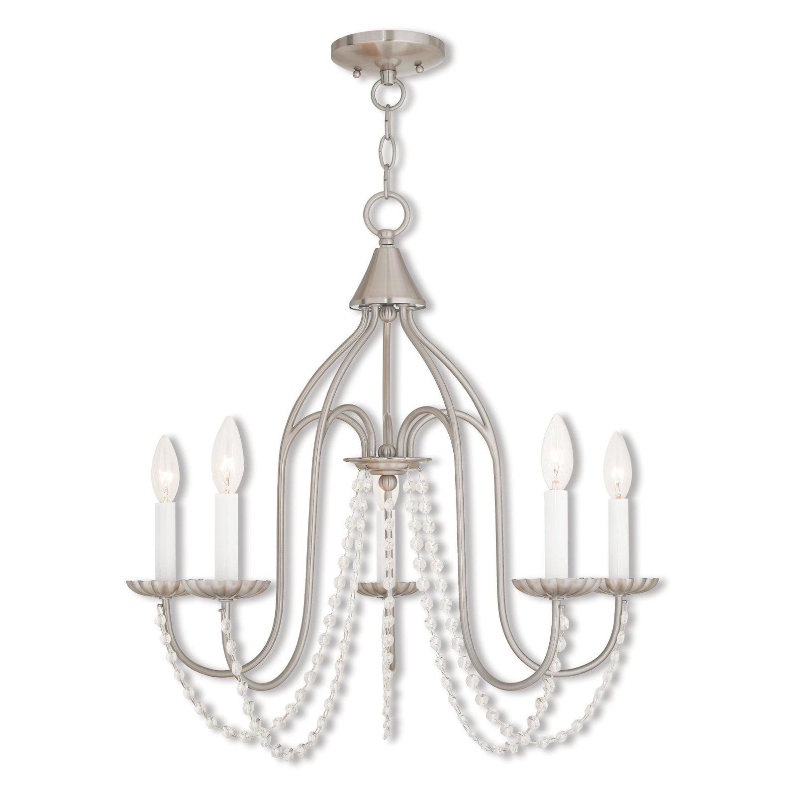 Livex Lighting Alessia 5 - Light Chandelier in  Brushed Nickel